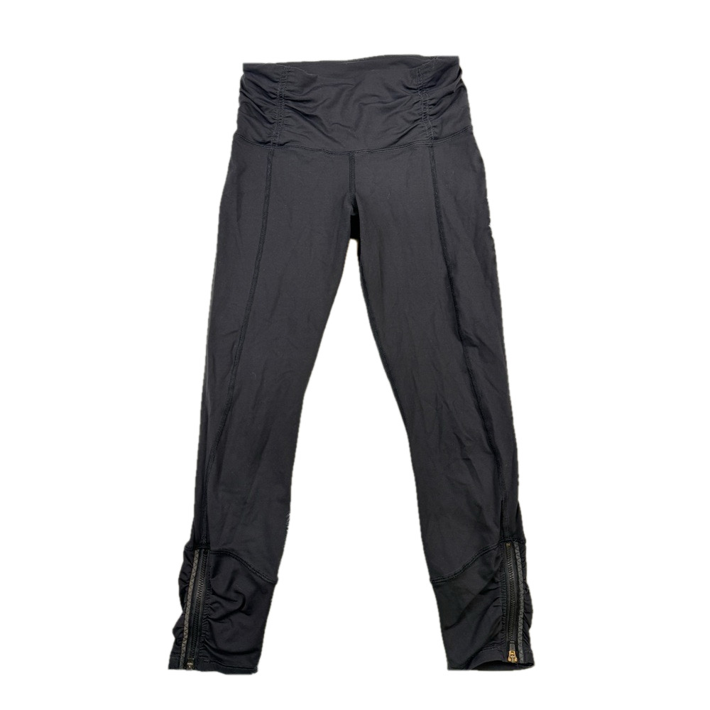 Wonen’s lululemon Scrunch Ankle Zipper Leggings - Black - Size 4